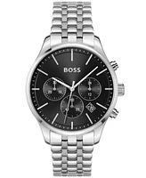 Hugo Boss Men's Chronograph Avery Stainless Steel Bracelet Watch 42mm