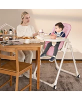 Slickblue Kids 4-in-1 Baby High Chair with 6 Adjustable Heights