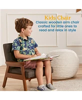 ECR4Kids Hadley Arm Chair, Kids Furniture, Raisin