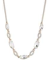 Givenchy Pave & Crystal Statement Necklace, 16" + 3" extender