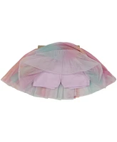 Kids Headquarters Little Girls Mesh Butterfly T-shirt and Tutu Skort Set