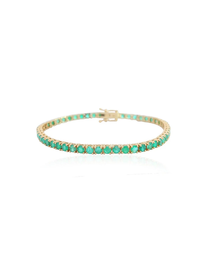 The Lovery Emerald Tennis Bracelet