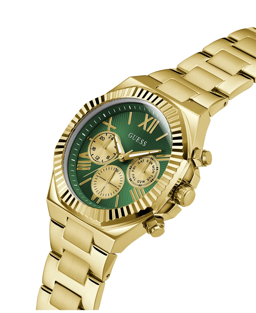 Guess Men's Multi-Function Gold-Tone 100% Steel Watch