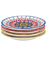 Certified International Spice Love Canape Plates Set of 4