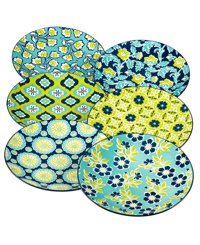 Certified International Tapestry 6 Salad Plates, Set of