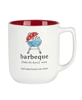 Certified International Patriotic Words Set of 4 Mugs