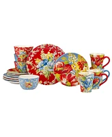 Certified International Blossom 16Pc Dinnerware Set, Service for 4