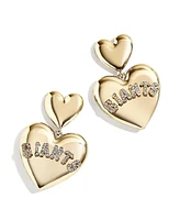 Women's Wear by Erin Andrews x Baublebar San Francisco Giants Heart Statement Drop Earrings - Gold