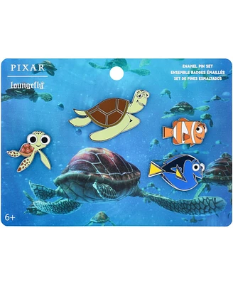 Loungefly Finding Nemo East Australian Current 4-Pack Pin Set