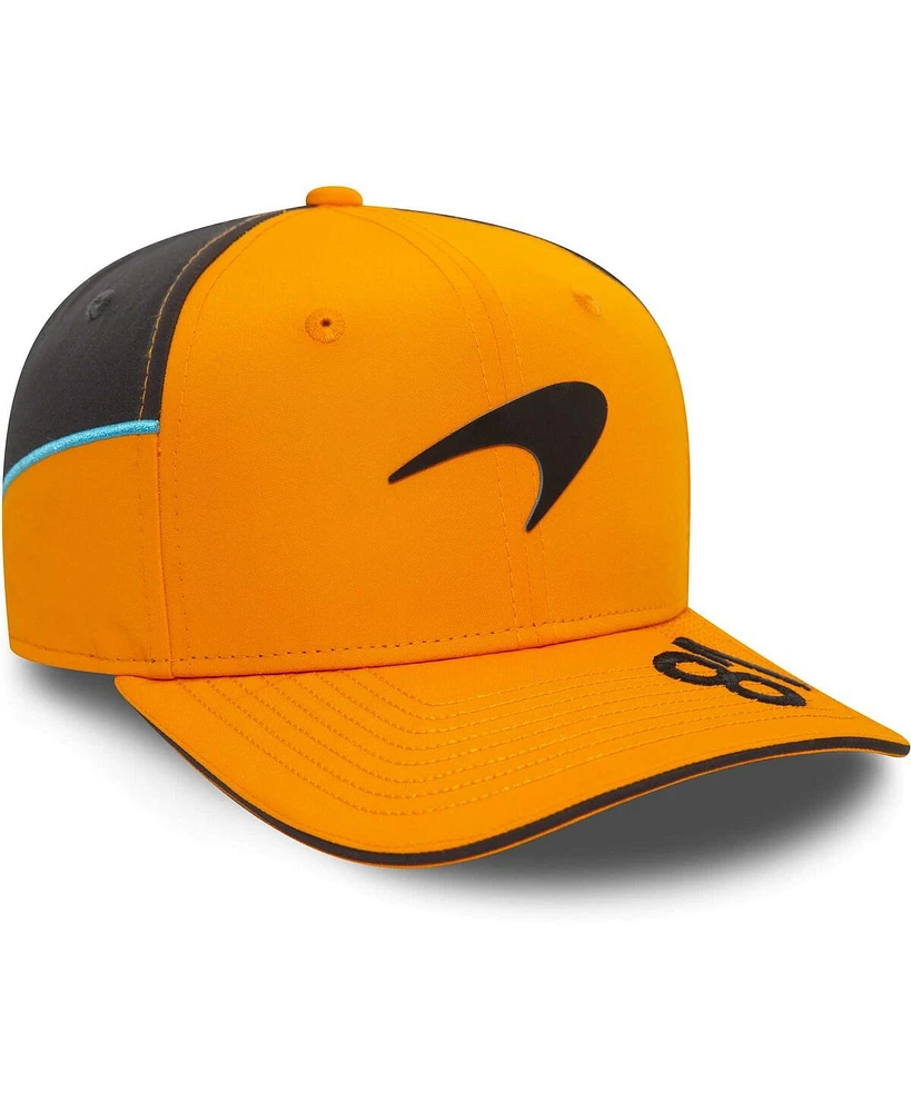 Men's New Era Oscar Piastri Orange McLaren F1 Team Driver 9FIFTY Adjustable Hat