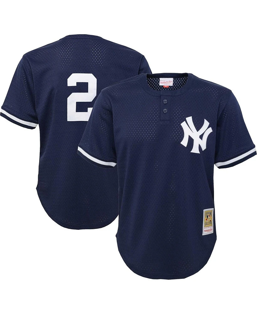 Mitchell & Ness Little Boys and Girls Mitchell & Ness Derek Jeter Navy  Distressed New York Yankees Cooperstown Collection Mesh Batting Practice  Jersey | MainPlace Mall