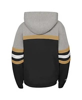 Big Boys Mitchell & Ness Black Vegas Golden Knights Head Coach Pullover Hoodie