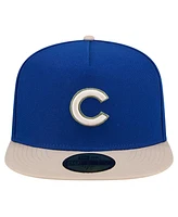 Men's New Era Royal Chicago Cubs Canvas A-Frame 59FIFTY Fitted Hat