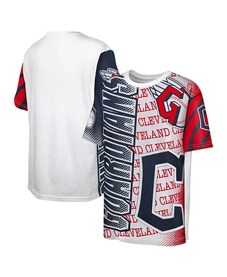 Big Boys Fanatics White Cleveland Guardians Impact Hit Bold T-shirt