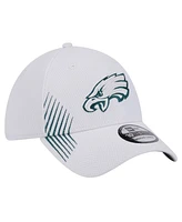 Men's New Era White Philadelphia Eagles Active 39THIRTY Flex Hat