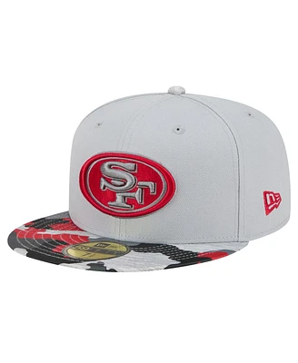 Men's New Era Gray San Francisco 49ers Active Camo 59FIFTY Fitted Hat