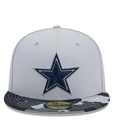 Men's New Era Gray Dallas Cowboys Active Camo 59FIFTY Fitted Hat