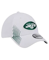 Men's New Era White York Jets Active 39THIRTY Flex Hat