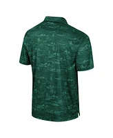 Men's Colosseum Green Michigan State Spartans Daly Print Polo Shirt