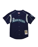 Men's Mitchell & Ness Ichiro Suzuki Navy Distressed Seattle Mariners Cooperstown Collection Batting Practice Jersey