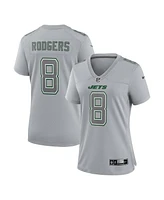 Women's Nike Aaron Rodgers Heather Gray New York Jets Atmosphere Fashion Game Jersey