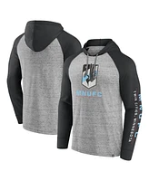 Men's Fanatics Steel Minnesota United Fc Deflection Raglan Pullover Hoodie