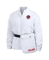 Women's Wear by Erin Andrews White Atlanta Falcons Packaway Full-Zip Puffer Jacket