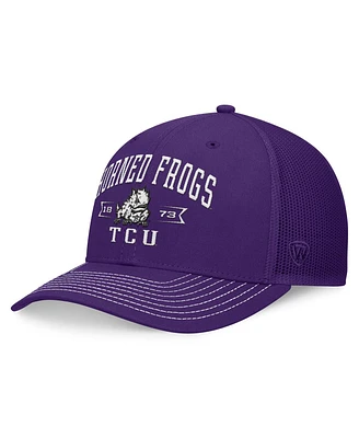 Men's Top of the World Purple Tcu Horned Frogs Carson Trucker Adjustable Hat