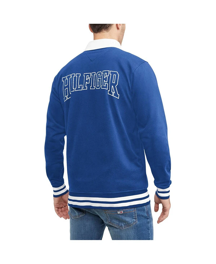 Men's Tommy Hilfiger Royal New York Giants Cody Long Sleeve Polo Shirt