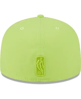 Men's New Era Neon Green Boston Celtics Spring Color Pack 59FIFTY Fitted Hat