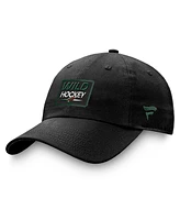 Men's Fanatics Black Minnesota Wild Authentic Pro Prime Adjustable Hat