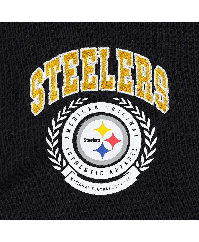 Men's Tommy Hilfiger Black Pittsburgh Steelers Cody Long Sleeve Polo Shirt