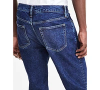 Sun + Stone Men's Straight Fit Indigo Blue Jeans