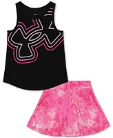 Under Armour Toddler & Little Girls Logo Tank Top Skort, 2 Piece Set