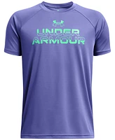 Under Armour Big Boys Tech Split Wordmark Graphic Short-Sleeve T-Shirt