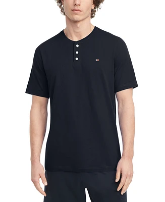 Tommy Hilfiger Men's Short Sleeve Solid Henley