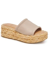 Dolce Vita Women's Chavi Raffia Flatform Slide Sandals