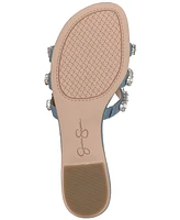 Jessica Simpson Detta Crystal Embellished Slide Sandals