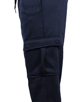 Blue Ice Men's Heavyweight Fleece-Lined Cargo Jogger Sweatpants-4PK