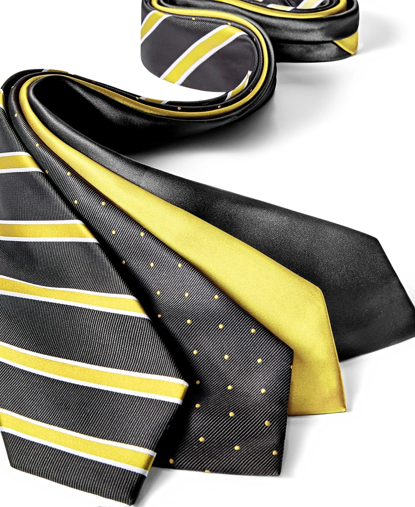 Tayion Collection Men's & Gold Solid Tie