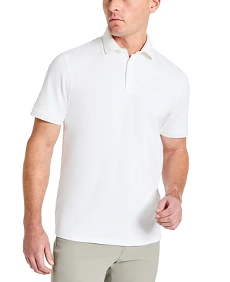 Kenneth Cole Men's Solid Button Placket Polo Shirt