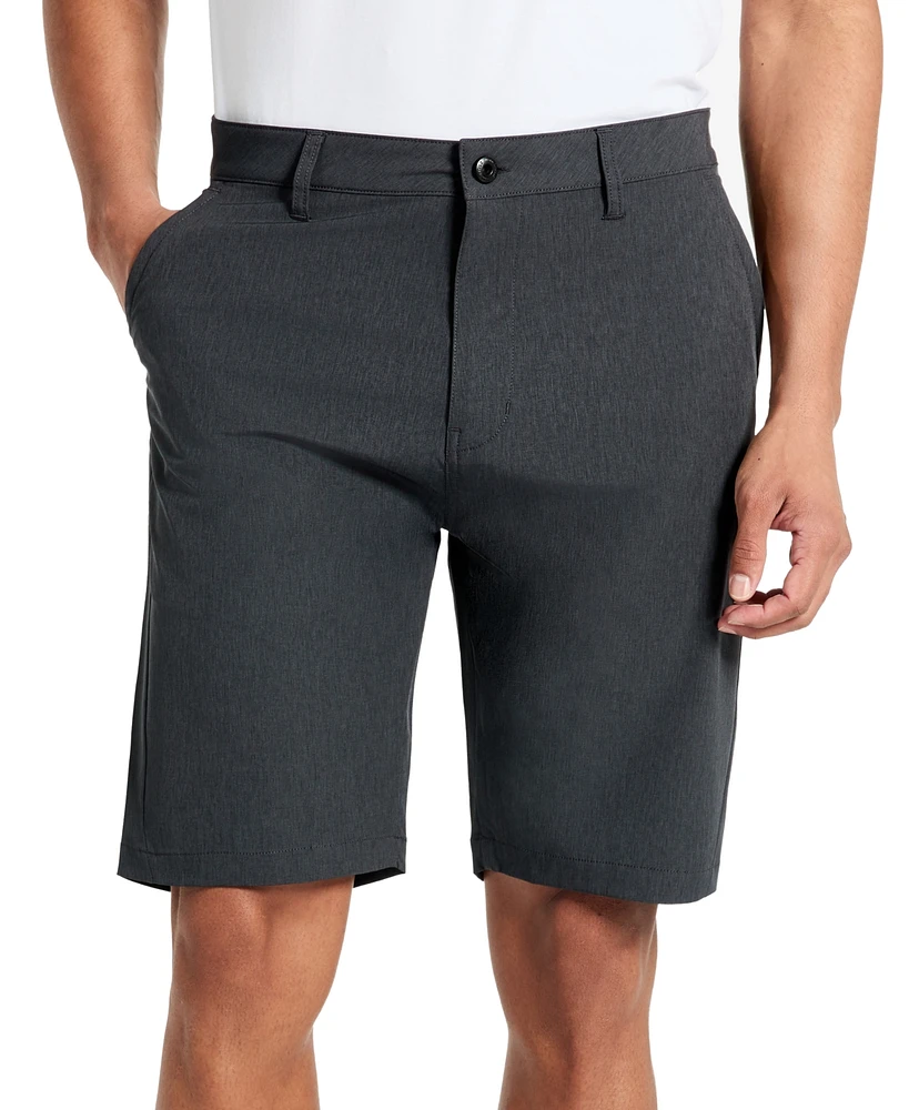 Kenneth Cole Men's Heathered Tech Performance 9" Shorts