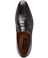 Steve Madden Men's Julius Croc-Embossed Slip-On Penny Loafers