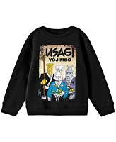 Usagi Yojimbo Boys with Gen and Sanshobo Key Art Youth Black Long Sleeve Tee