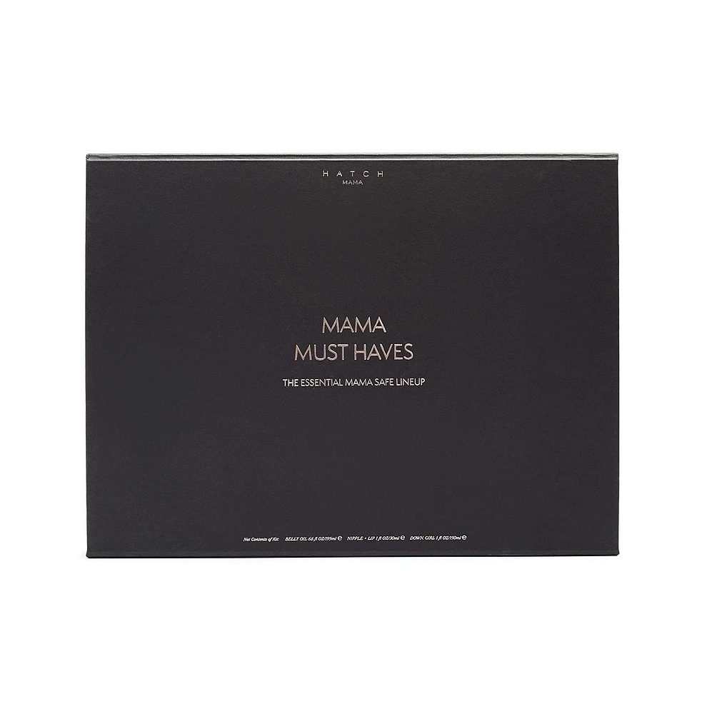 Hatch Collection Clean Beauty Mama Must Haves Essential Maternity Gift Set-Includes Belly Oil, Down Girl, Nipple+Lip