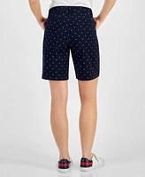 Tommy Hilfiger Women's Hollywood Mid Rise Dot Print Shorts