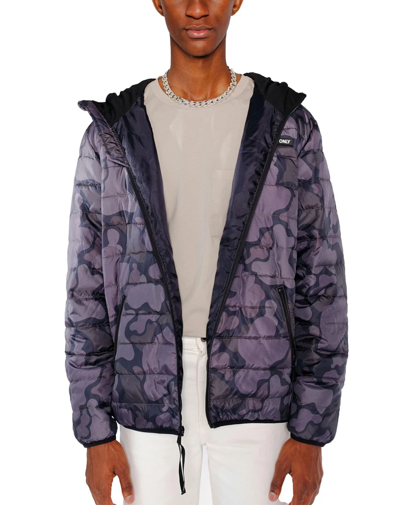 Members Only Men's Solid Packable Jacket