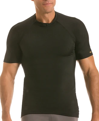 Instaslim Men's Activewear Raglan Short Sleeve Crewneck T-shirt