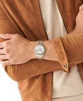Fossil His and Hers Multifunction Two-Tone Stainless Steel Watch Set, 42mm 36mm