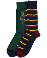 Polo Ralph Lauren Men's 2-Pk. Madison Tweed Bear Slack Socks